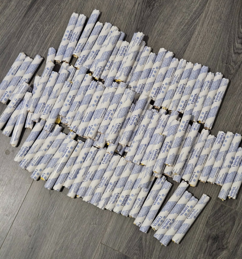 Tampax Tampons Regular Absorbency Bulk Lot Qty 112 Individual Dispenser